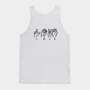 American Sign Language Love Tank Top